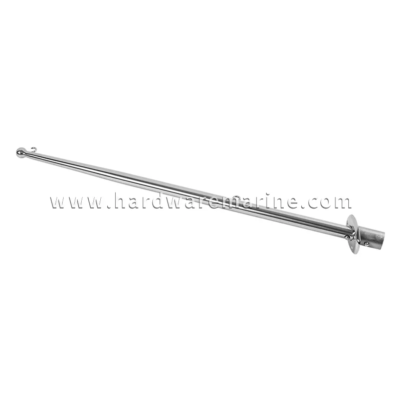 24-inch maritieme vlaggenmast met montagebasis