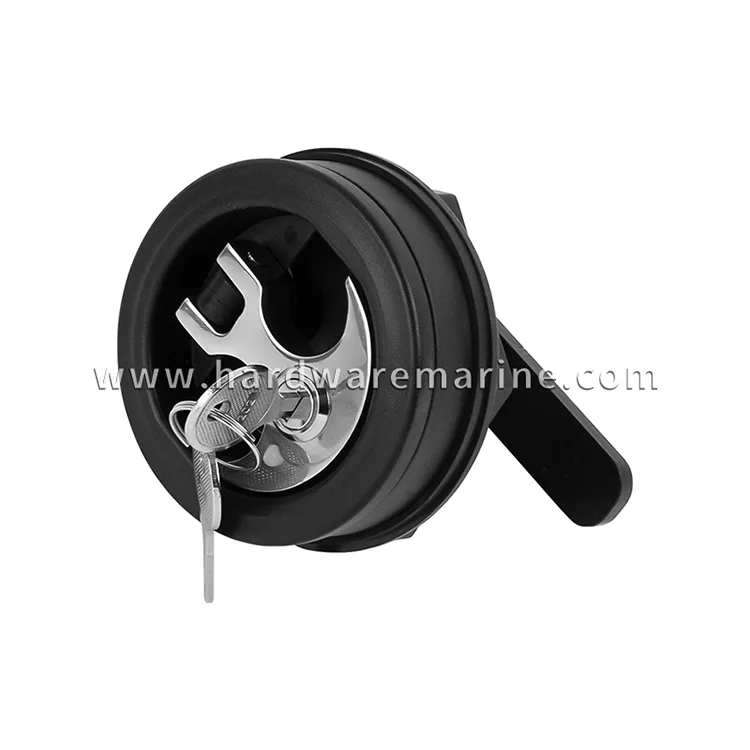 Nylon zwarte marineboot draaislot met sleutel
